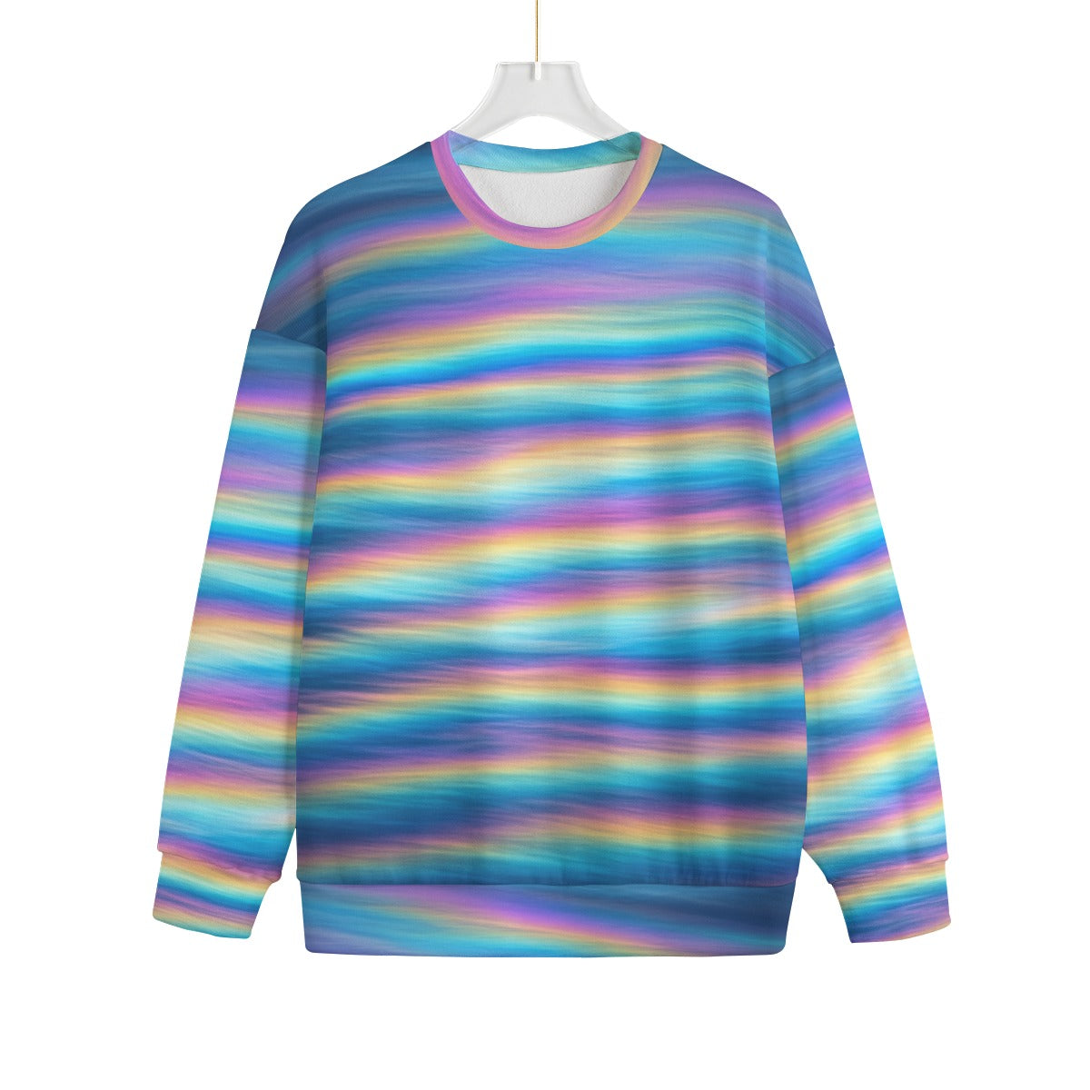 Unisex Drop-shoulder Knitted Fleece Sweater - view 1