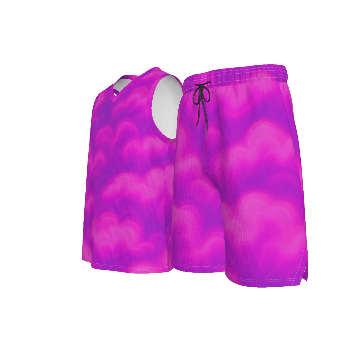 Men's V Neck Basketball Suit