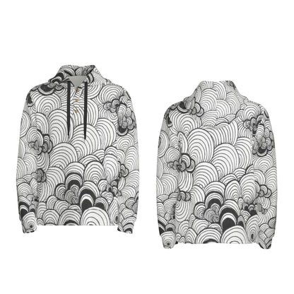 Men's Half Button Hoodie