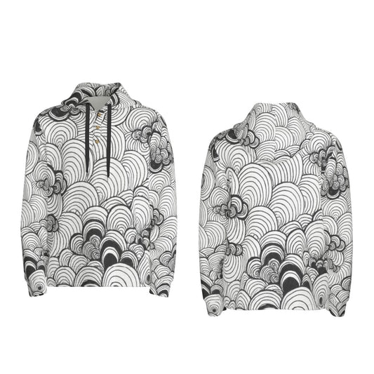 Men's Half Button Hoodie