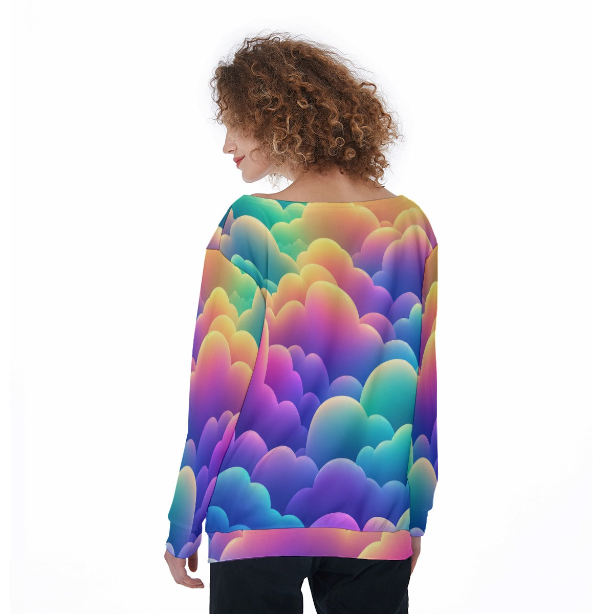 Women's Off-Shoulder Sweatshirt
