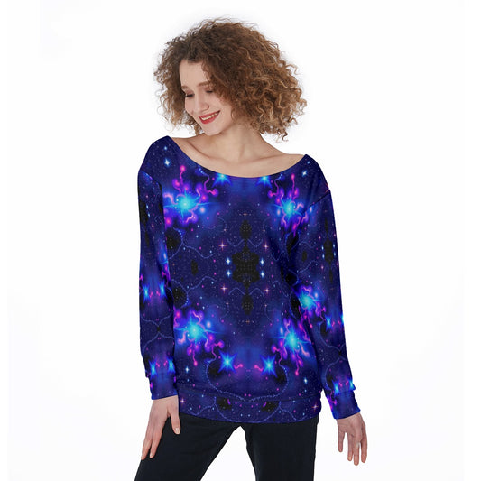 Women's Off-Shoulder Sweatshirt