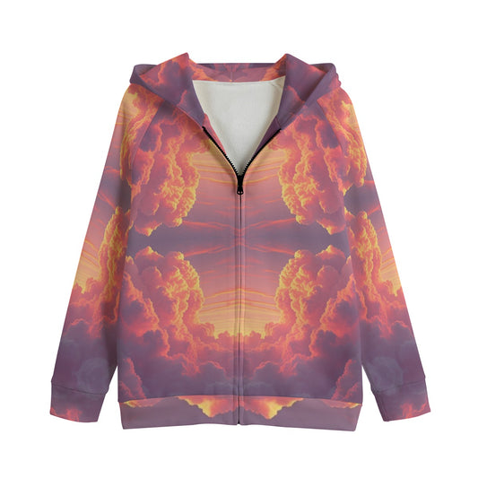 Unisex Kid's Zip Up Raglan Sleeve Hoodie | 310GSM Cotton