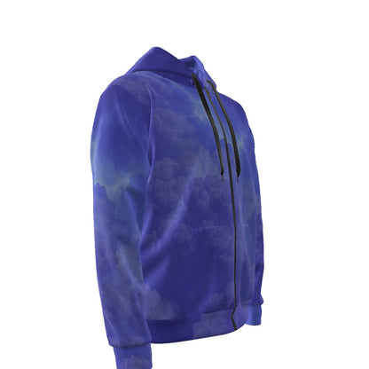 Unisex Zipper Hoodie With Black Lining