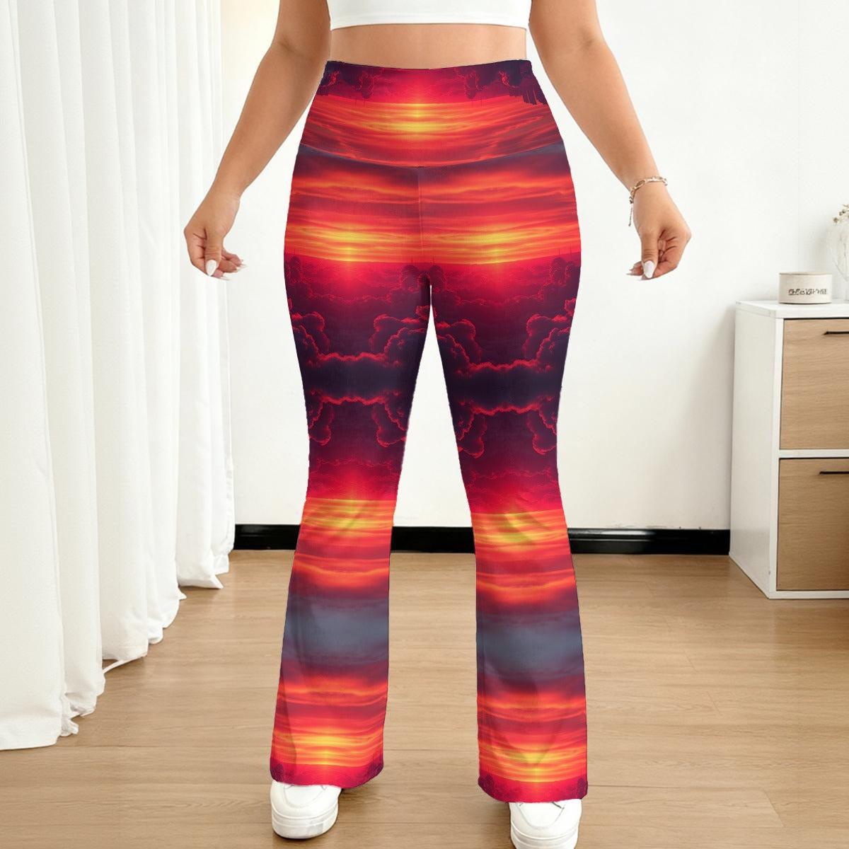 All-over print Women's Flare Yoga Pants