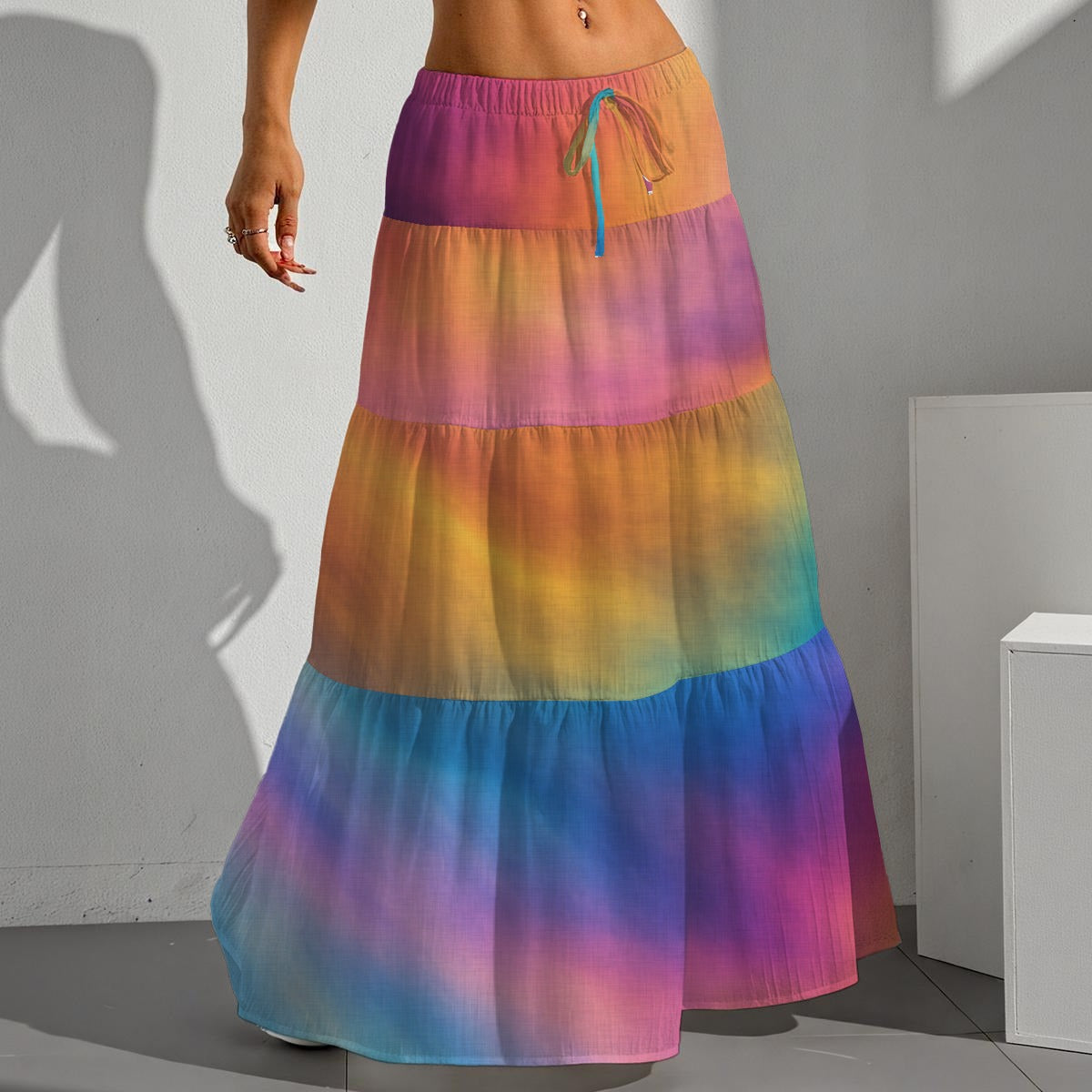 Women's Pleated Long Skirt