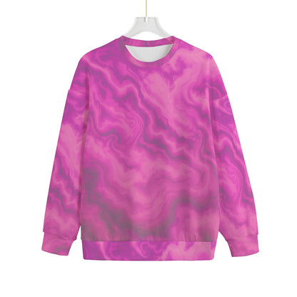 Unisex Drop-shoulder Knitted Fleece Sweater - view 1