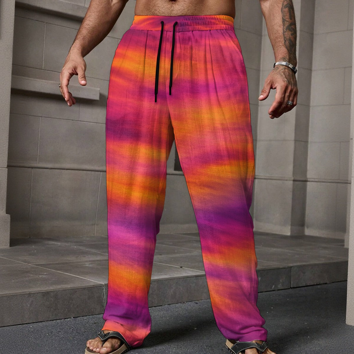 Men's Loose Casual Pants With Pocket