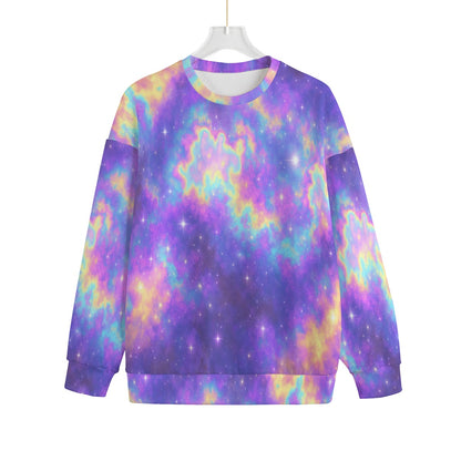 Unisex Drop-shoulder Knitted Fleece Sweater - view 1