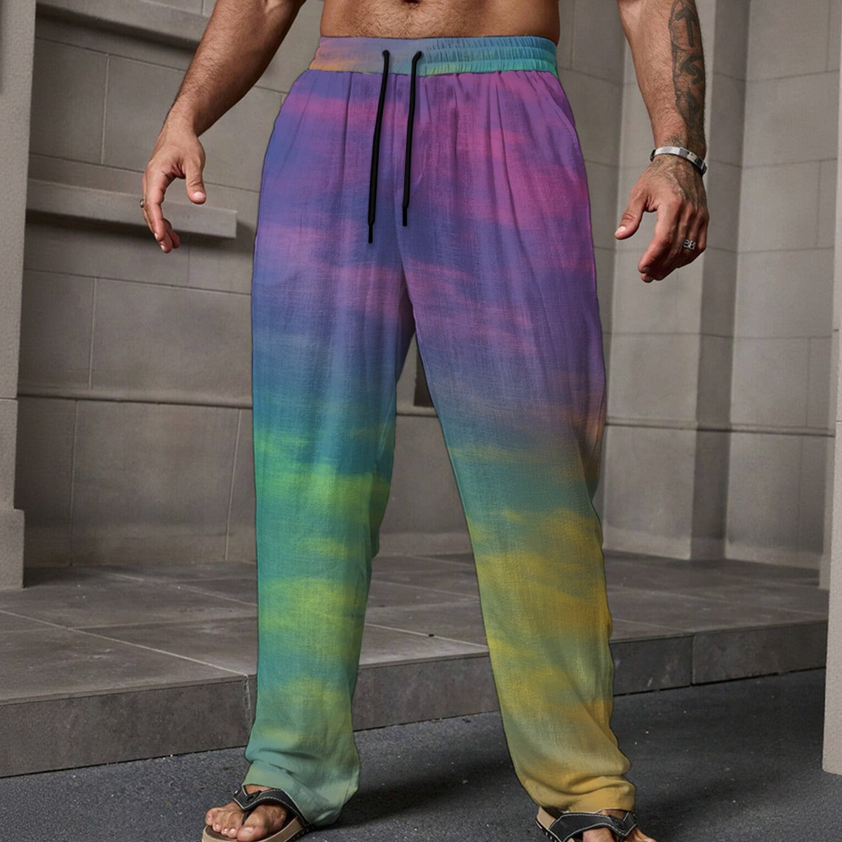 Men's Loose Casual Pants With Pocket