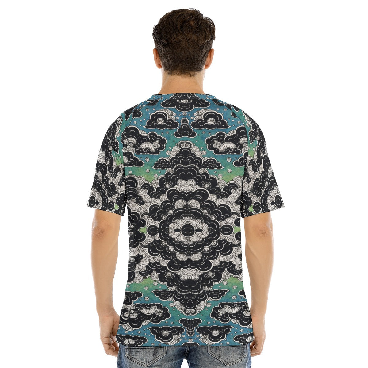 Men's Raglan Sleeve T-shirt With Button Closure
