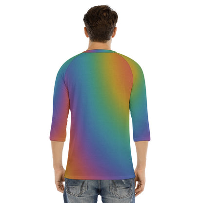 Men's Bracelet Sleeve T-shirt With Button Closure - view 4