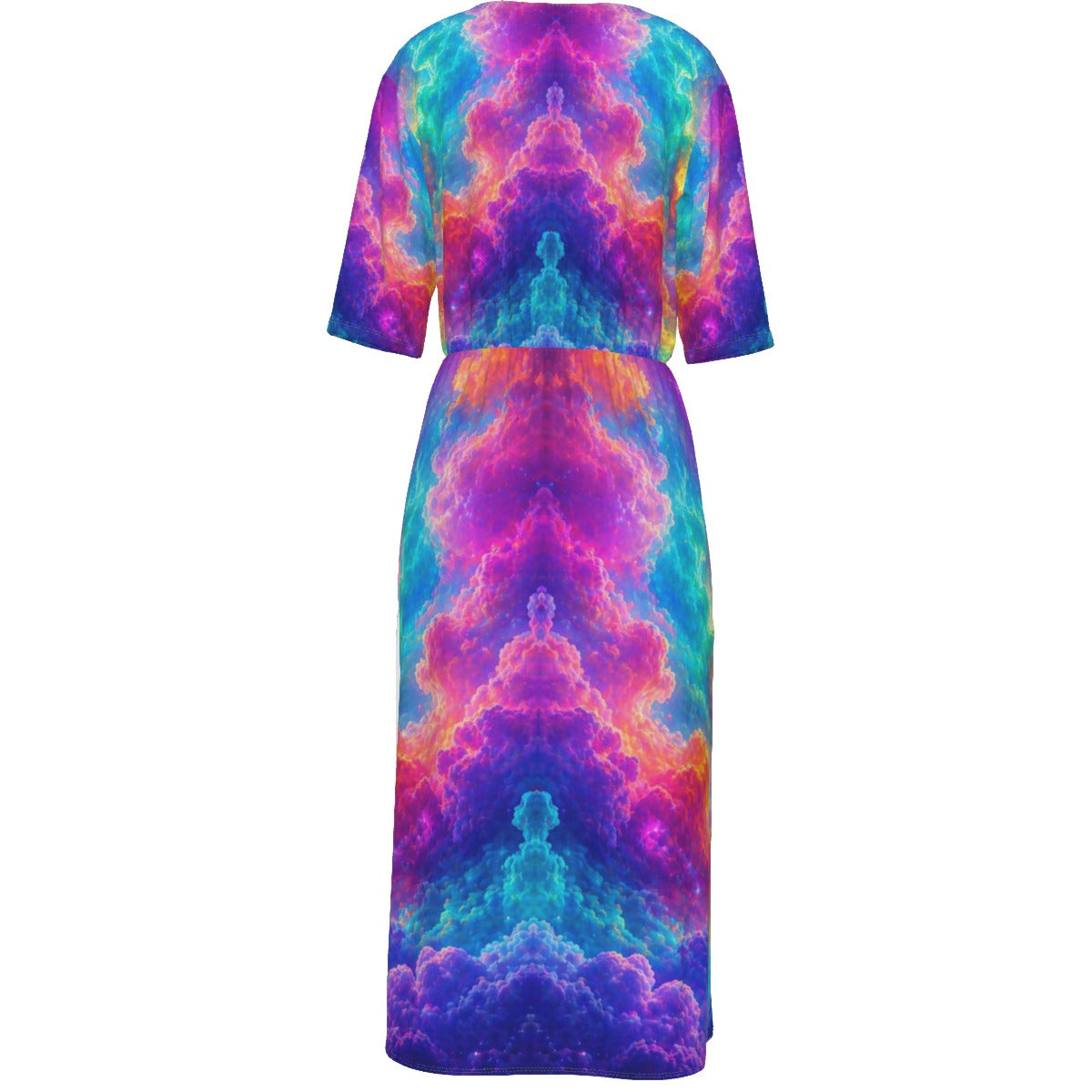 Women's Short Sleeve V-neck Dress