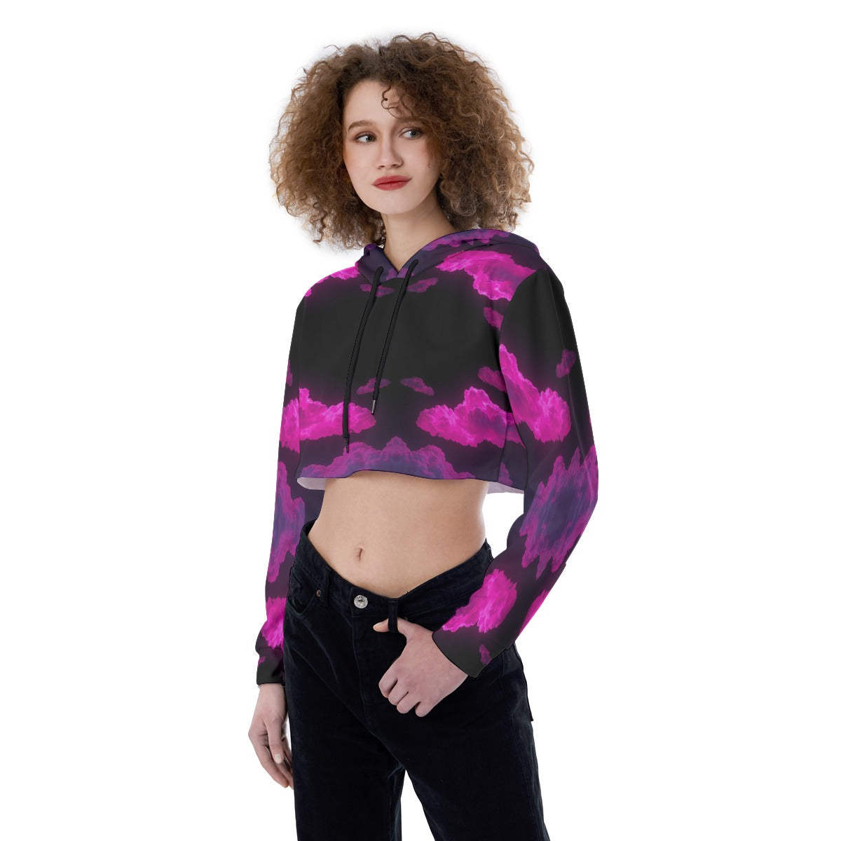 Women's Crop Top Hoodie