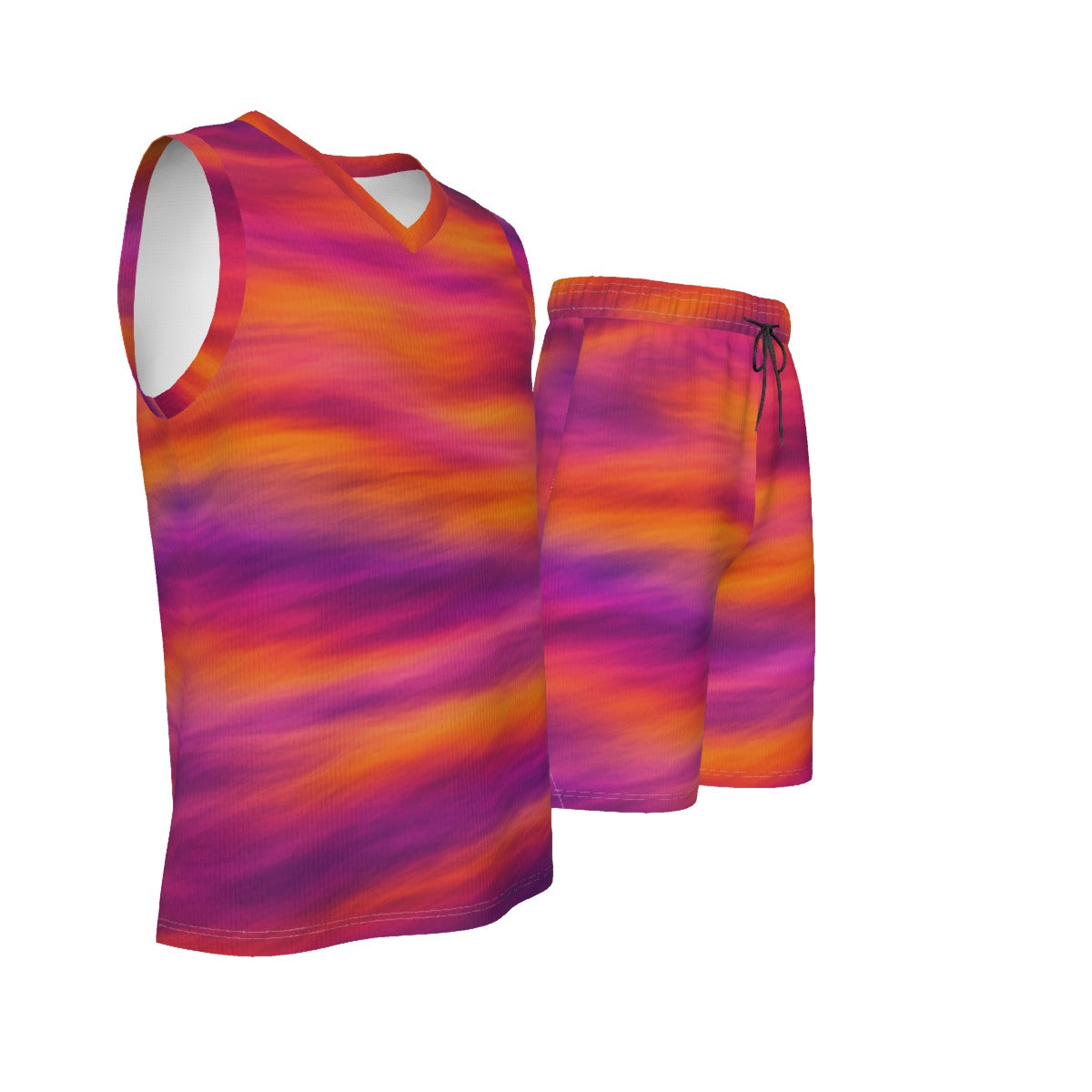 Men's V Neck Basketball Suit