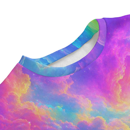 Unisex Drop-shoulder Knitted Fleece Sweater - view 3