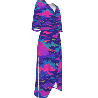 Women's Short Sleeve V-neck Dress by O’Nimbus – view 4