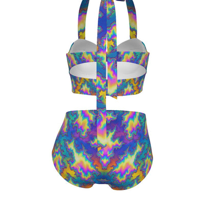 Women's Swimsuit Set With Halter