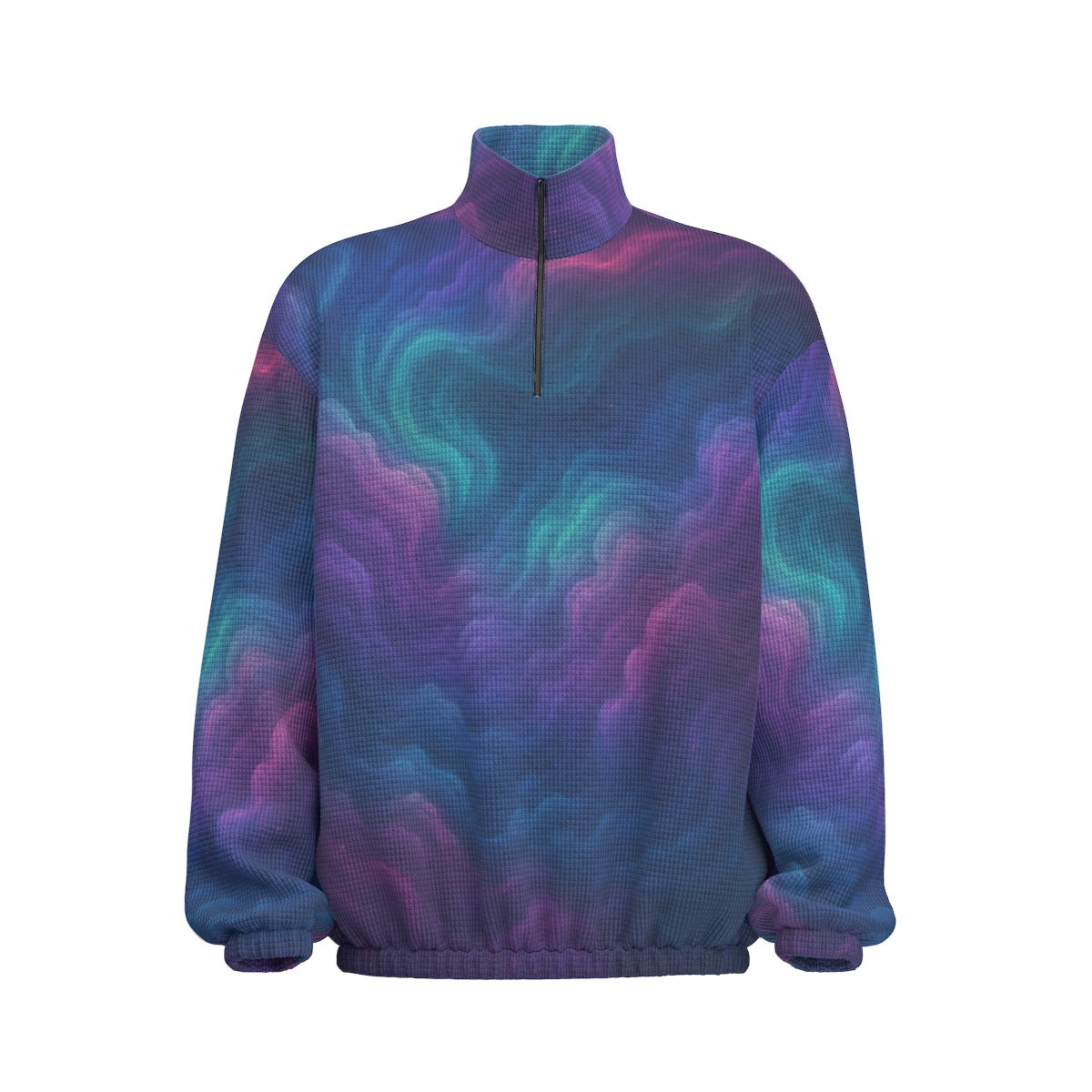 Unisex Turtleneck Zippered Sweatshirt