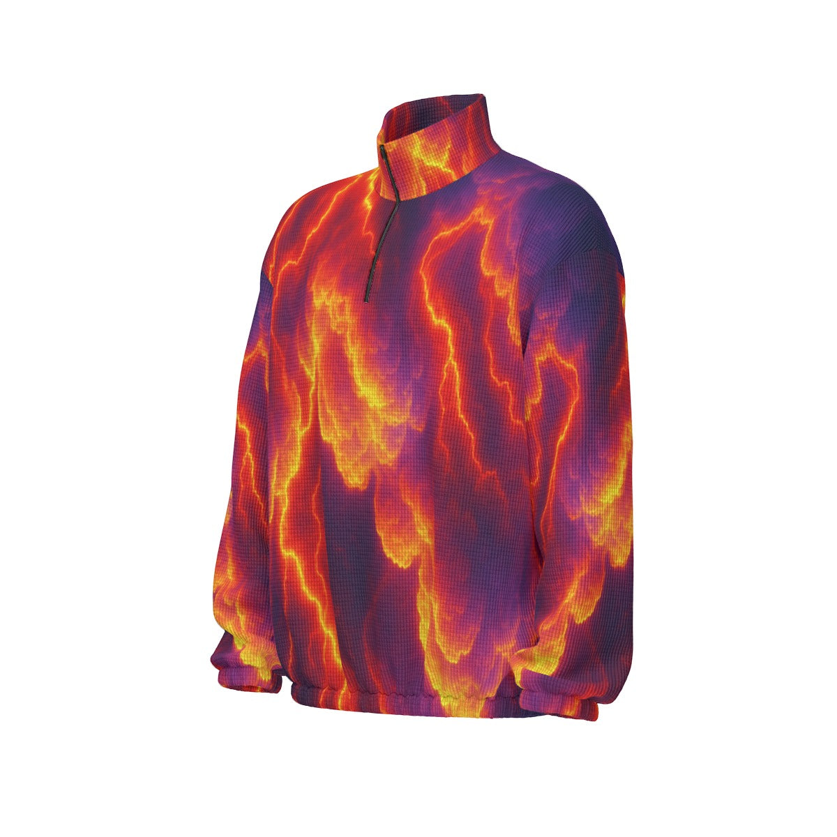 Unisex Turtleneck Zippered Sweatshirt