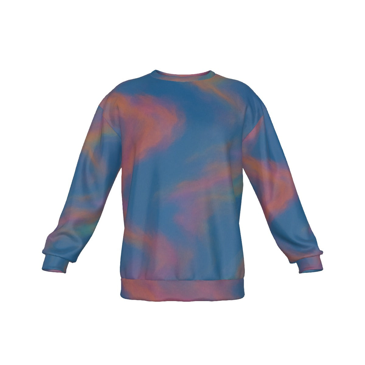 Men's Drop Shoulder Round Neck Long-Sleeved Sweatshirt