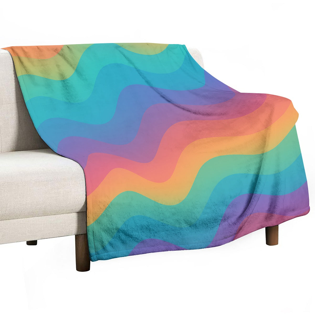 Unisex Single-Side Printing Flannel Blanket