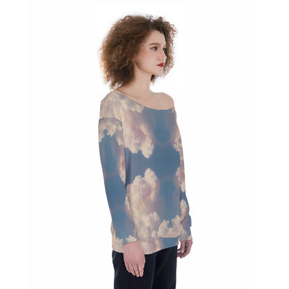 Women's Off-Shoulder Sweatshirt