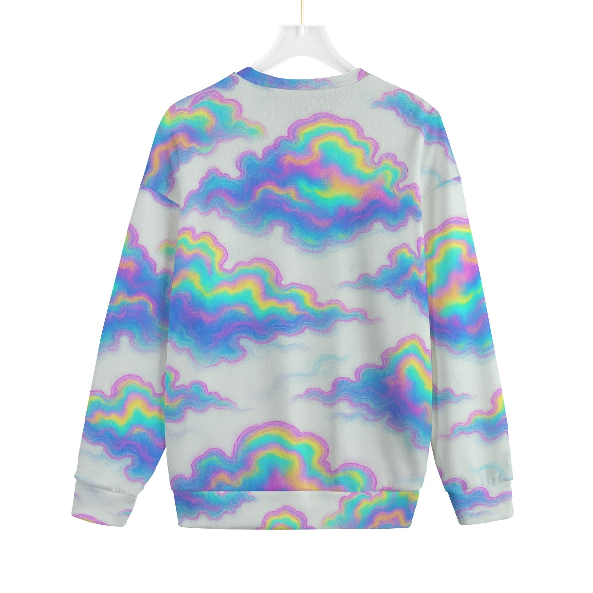 Unisex Drop-shoulder Knitted Fleece Sweater - view 2