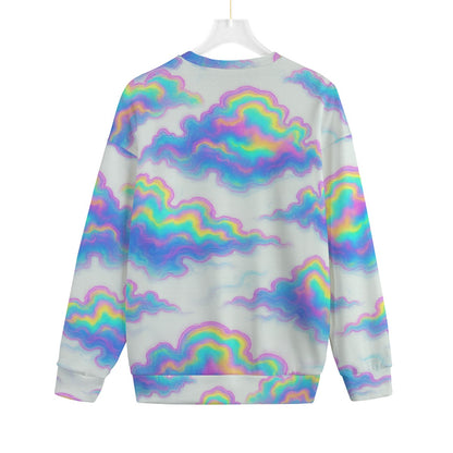 Unisex Drop-shoulder Knitted Fleece Sweater - view 2