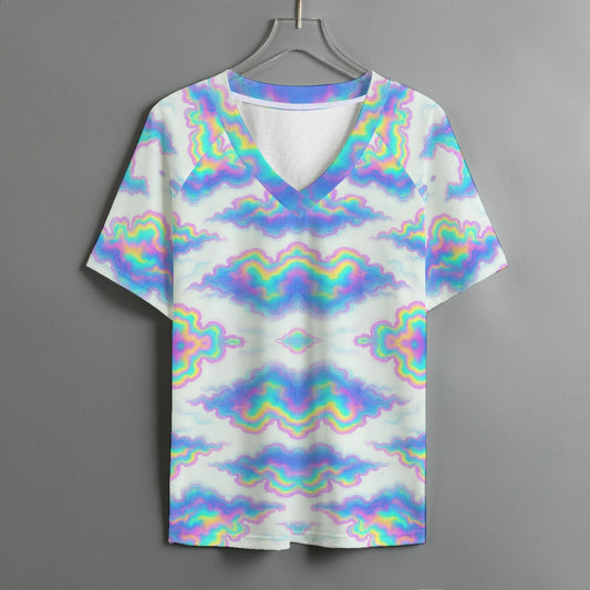 Women's V-neck T-shirt With Short Sleeve