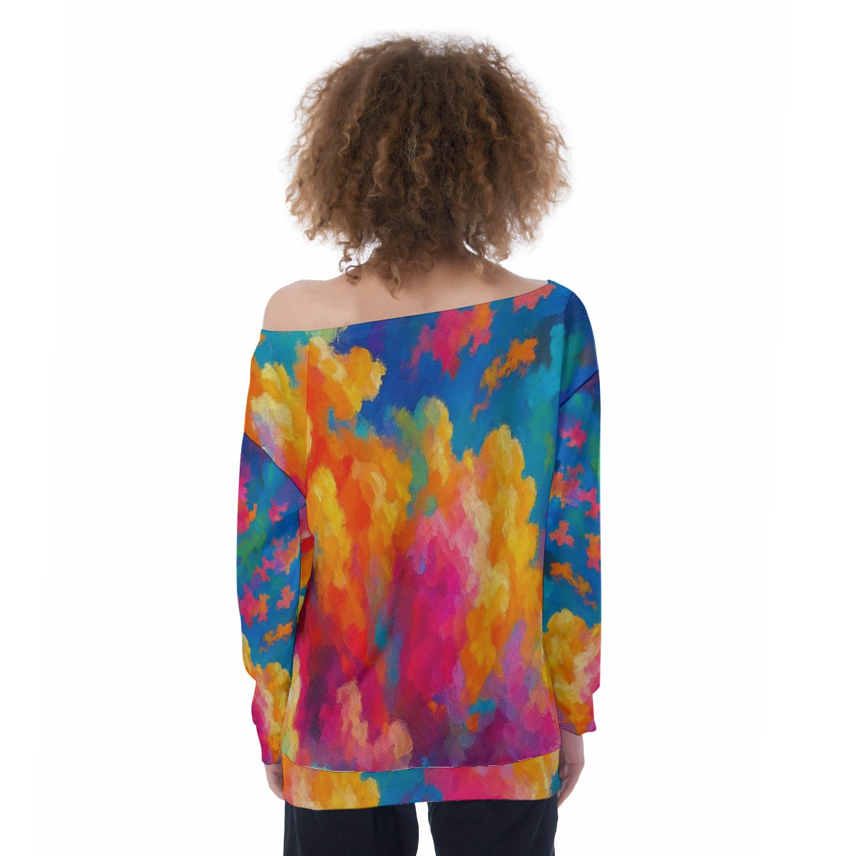 Women's Off-Shoulder Sweatshirt