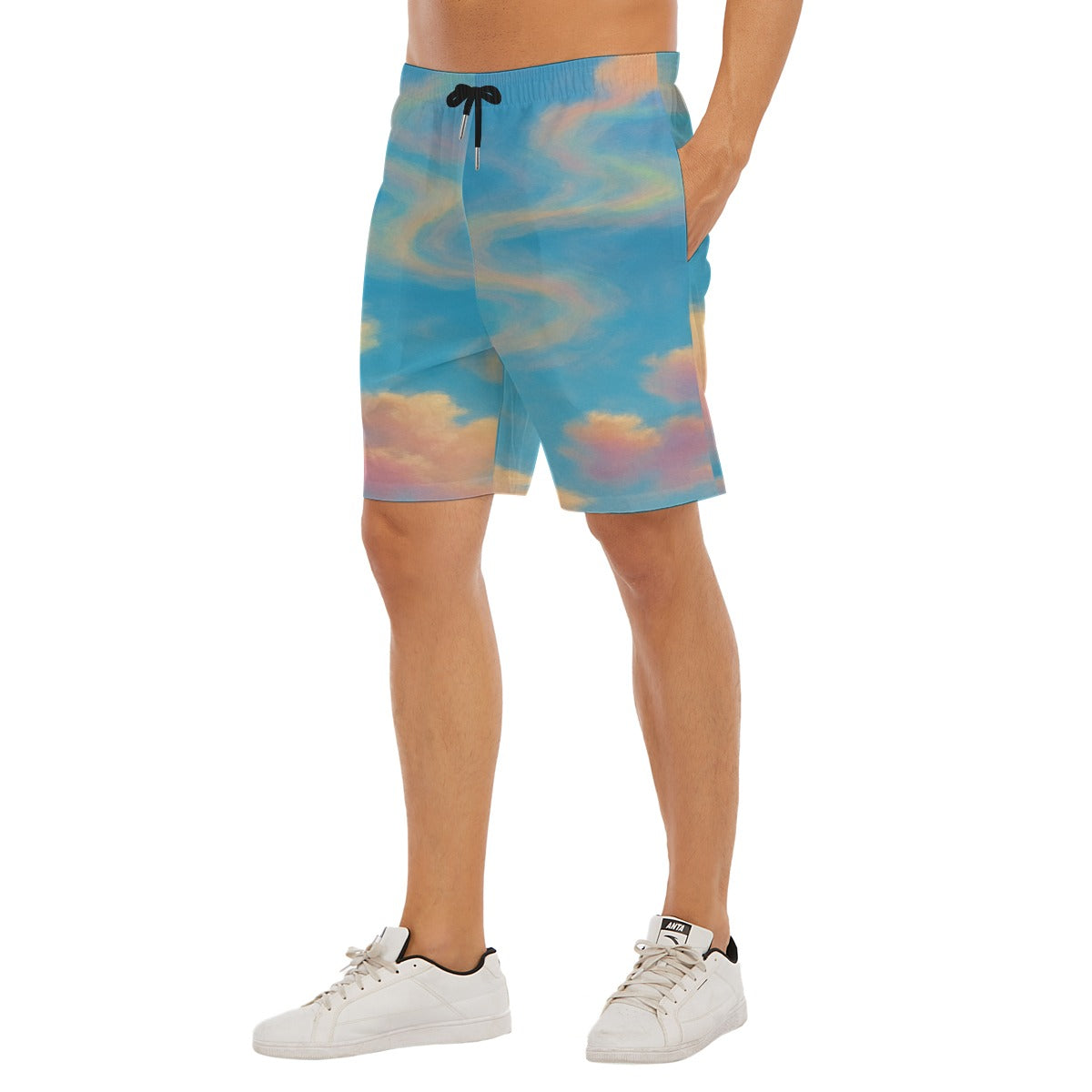 Men's Beach Shorts With Elastic Waist