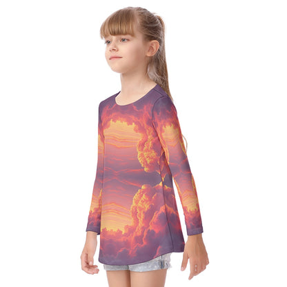 Unisex Kid's Long Sleeve O-neck T-shirt