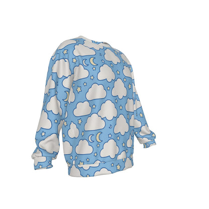 Men's Drop Shoulder Round Neck Long-Sleeved Sweatshirt