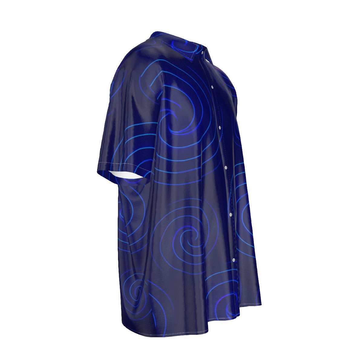 Men's Imitation Silk Short-Sleeved Shirt