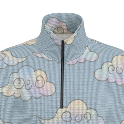 Unisex Turtleneck Zippered Sweatshirt