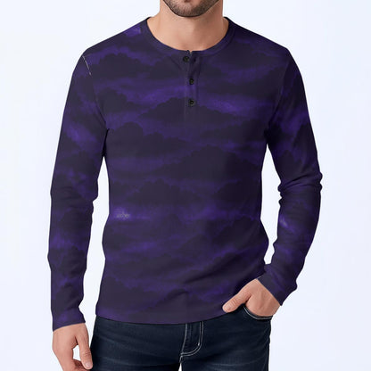Men's Classic Long-Sleeve Henley Shirt