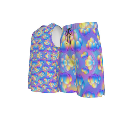 Men's V Neck Basketball Suit