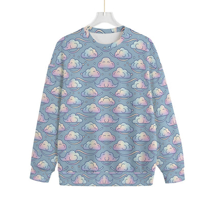 Unisex Drop-shoulder Knitted Fleece Sweater - view 1