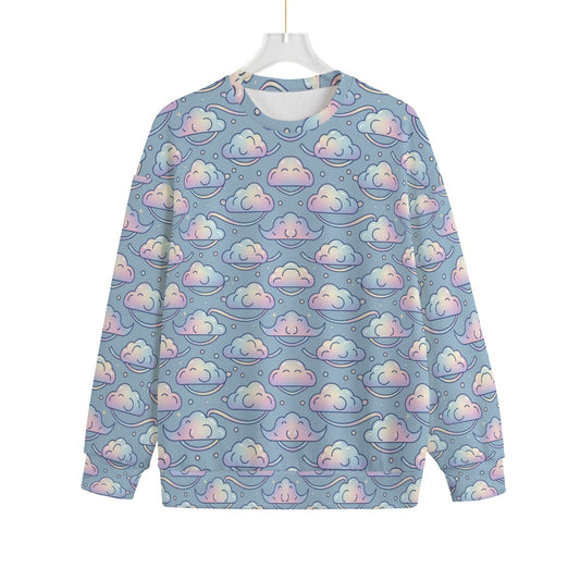 Unisex Drop-shoulder Knitted Fleece Sweater - view 1