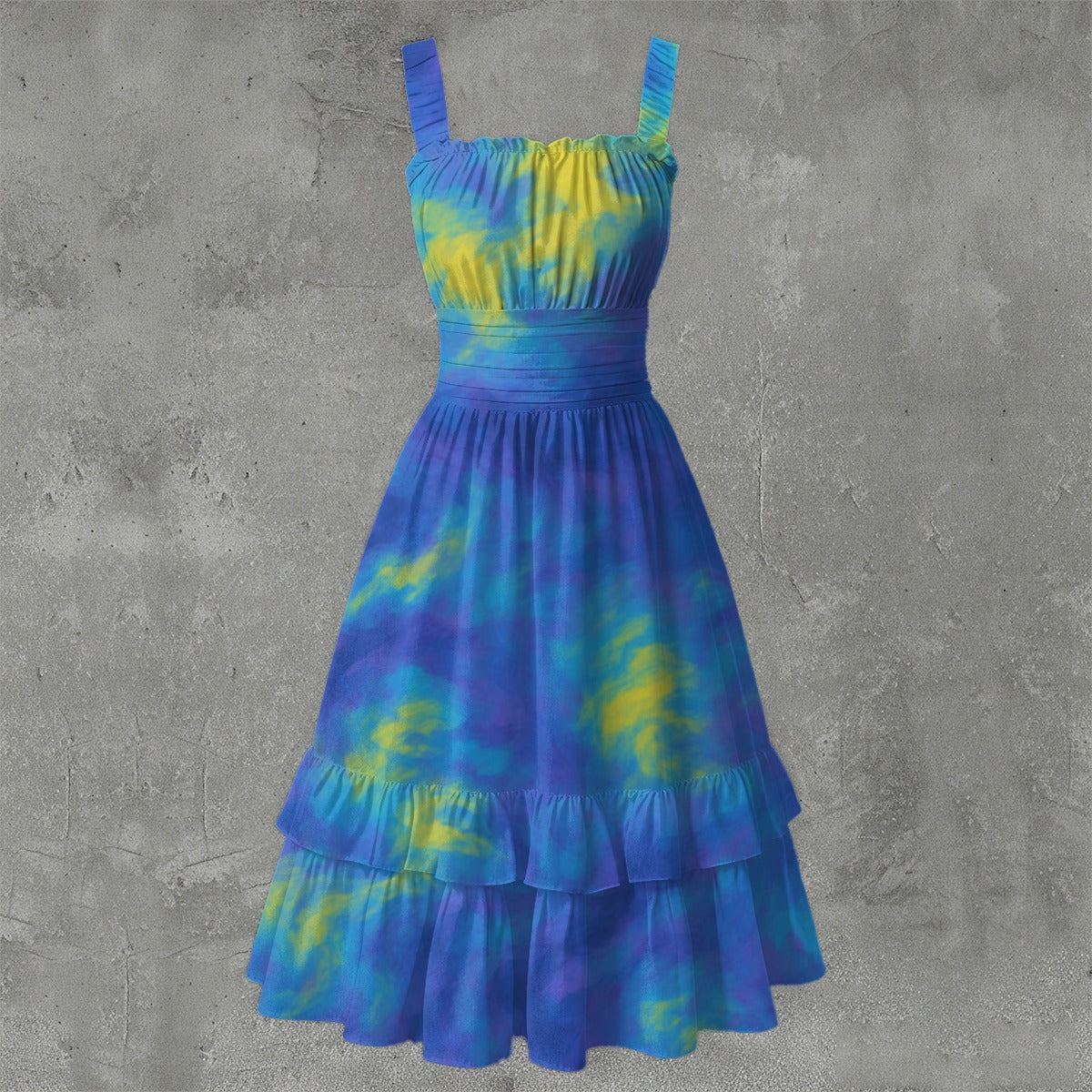 Unisex Women‘s Ruffle Hem Dress