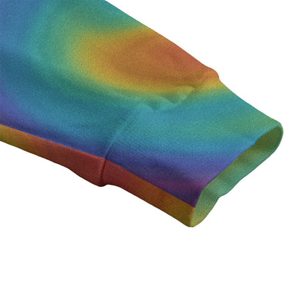 Unisex V-neck Knitted Fleece Cardigan With Button Closure