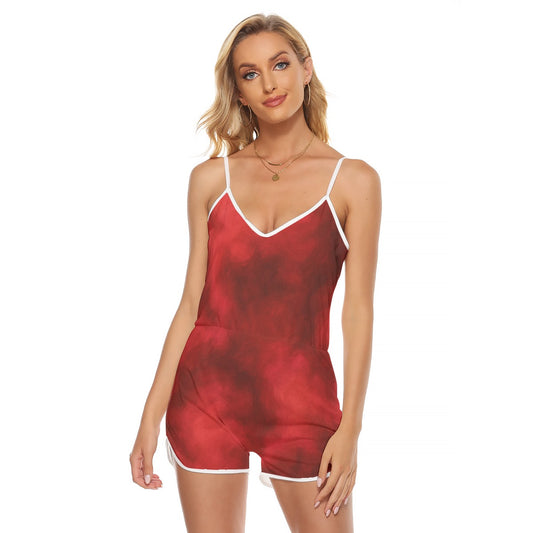 Women's V-neck Cami Romper