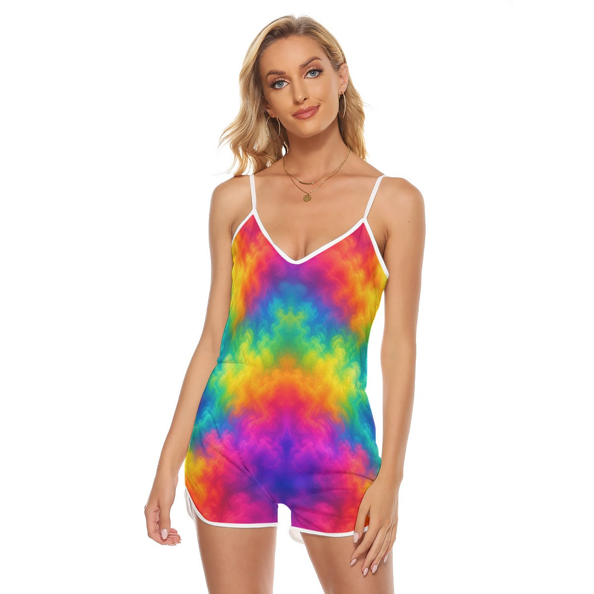 Women's V-neck Cami Romper