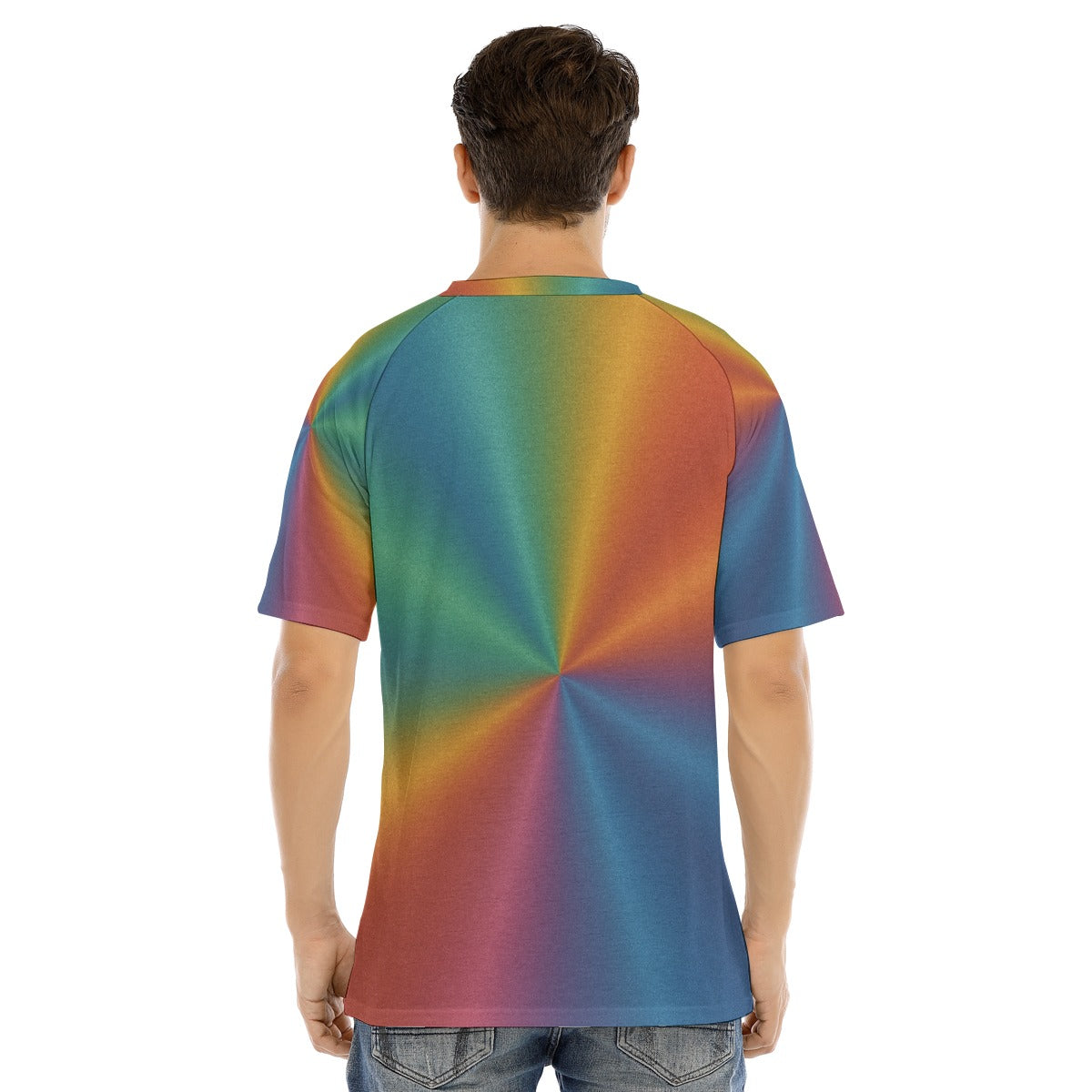 Men's Raglan Sleeve T-shirt With Button Closure