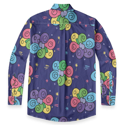Men's Casual Lapel Long Sleeve Shirt|125GSM Cotton