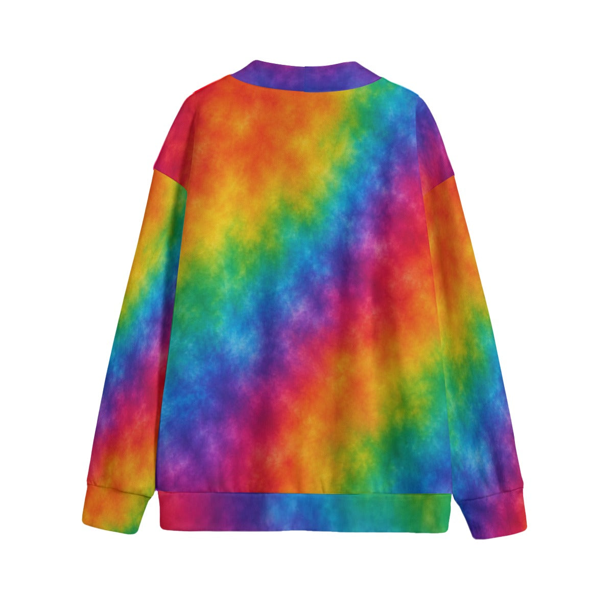 Unisex V-Neck Knitted-Fleece Button Cardigan - view 2