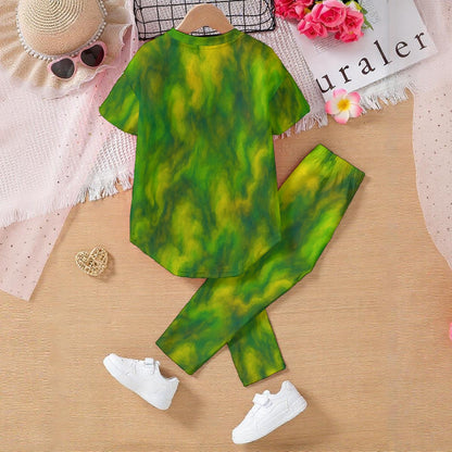 Unisex Kids' Casual Top and Pants Set