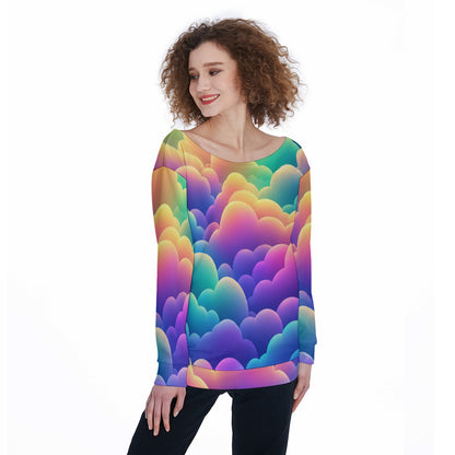 Women's Off-Shoulder Sweatshirt