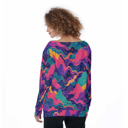 Women's Off-Shoulder Sweatshirt